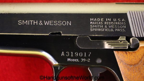 S&W, Model, 39-2, 9mm, Alloy Frame, Alloy, Frame, 39, Handgun, Pistol, Collectible, USA, America, American, Smith and Wesson, Smith & Wesson, Hand gun