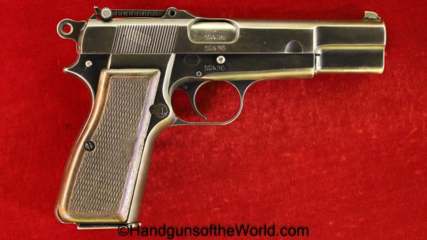 FN, Browning, High Power, 9mm, Tangent Sight, German, WWII, WW2, Germany, Handgun, Pistol, C&R, Collectible, BHP, WaA613, WaA 613, Hi Power, Hi-Power