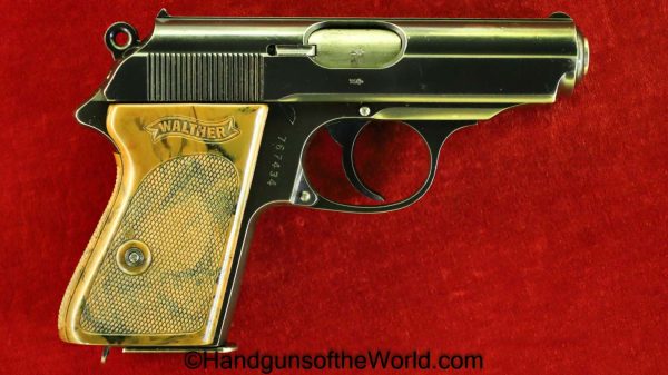 Walther, PPk, 7.65mm, Early, Split Firing Pin, with Holster, German, Germany, Handgun, Pistol, C&R, Collectible, Pocket, 32, .32, acp, auto, 7.65