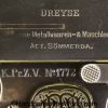 Dreyse, 1907, 7.65mm, Prussian, Customs, Marked, Prussia, German, Germany, Handgun, Pistol, C&R, Collectible, Model, K.PrZ.V., Pocket, 32, .32, acp, auto