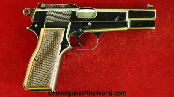 FN, Browning, High Power, 9mm, Very Early, Nazi, WaA613, Proofed, German, Germany, WWII, WW2, Handgun, Pistol, C&R, Collectible, Hand gun, WaA 613, Belgian