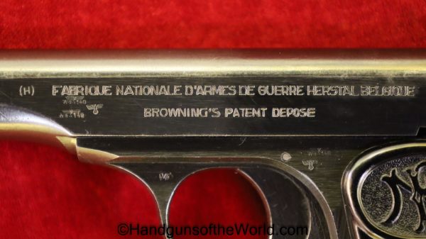 FN, 1922, Browning, 7.65mm, Late, WWII, German, Germany, WW2, Handgun, Pistol, C&R, Collectible, Hand gun, Pocket, 7.65, 32, .32, acp, auto, Belgian