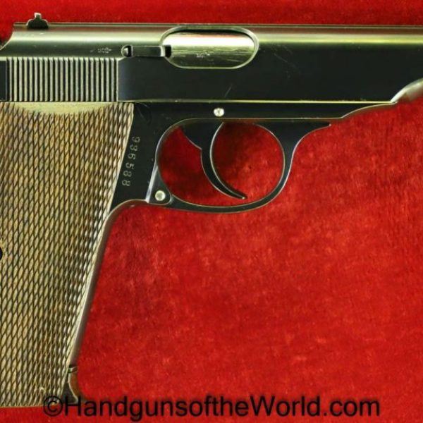 Walther, PP, .22lr, Pre-War, with Extended Target Grips, Target Grips, 22, .22, 22lr, Germany, German, 1936, Handgun, Pistol, C&R, Collectible, Hand gun