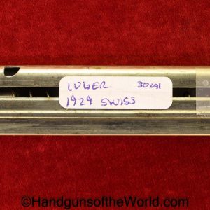 Luger, 1929, Swiss, .30, Magazine, Clip, Mag, Original, Collectible, 30, 7.65, 7.65mm, Parabellum, Model, Switzerland, Plastic, Base, Brown, Nickel
