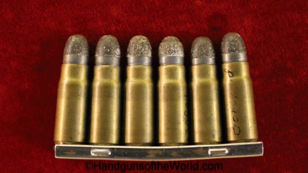 Borchardt, 1893, 7.65mm, ammunition, 6 rounds, Ammo, 7.65, Original, Collectible, C93, C 93, C-93, German, Germany, Strip, Stripper Clip, Stripper-Clip