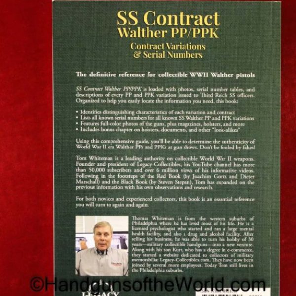 SS Contract Walther PP/PPK, Book, SS Contract Walther PP/PPk-Contract Variations & Serial numbers, Thomas Whiteman, paperback, New, Whiteman, Paper Back