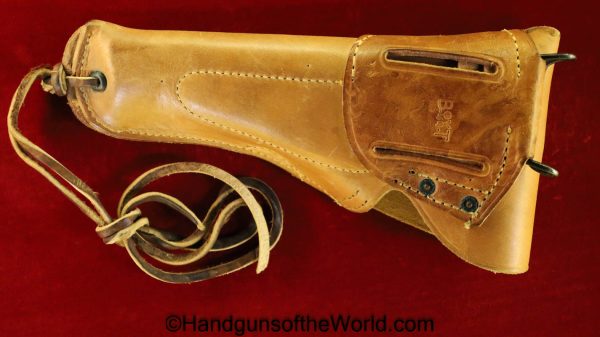 Colt, 1911, 1911A1, US, Boyt 44, Holster, brown, leather, boyt, 44, 1944, WWII, WW2, USA, American, America, Original, Collectible, Handgun, Pistol, Hand gun