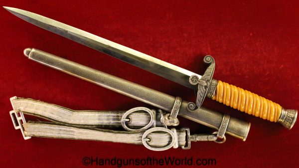 German, Germany, WW2, WWII, Army, Dagger, Eickhorn, with Hanger, Original, Edged Weapon, Weapon, Officer