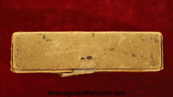 Luger, 9mm, ammo,1938, Ammunition, Kraft Box, Kraft-Box, Boxed, Original, Unopened, German, Germany, WW2, WWII, Collectible, P08, P 08, P-08, P.08