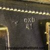 Luger, P.08, Holster, German, WWII, Dated, 1941, cxb 41, WaA727, Black, Leather, Hard Shell, Original, Collectible, 41, cxb, WaA 727, Handgun, Pistol, P08