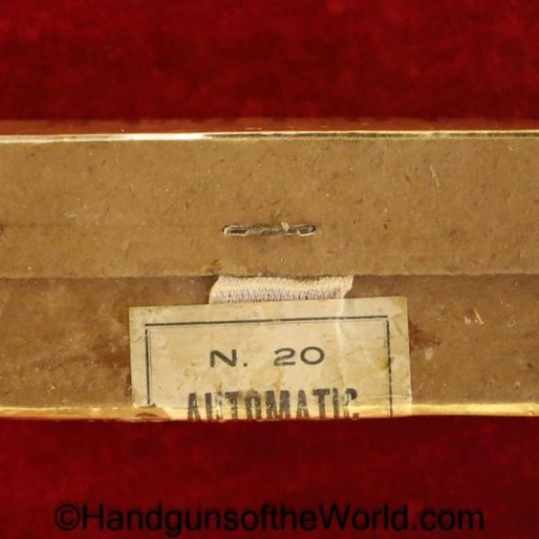 Mauser, C96, Broomhandle, 1896, 7.63mm, Ammo, Sequioa-S.Francisco USA, N20 Automatic 7.63, 7.63, Sequioa, Original, Collectible, Handgun, Ammunition