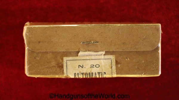 Mauser, C96, Broomhandle, 1896, 7.63mm, Ammo, Sequioa-S.Francisco USA, N20 Automatic 7.63, 7.63, Sequioa, Original, Collectible, Handgun, Ammunition