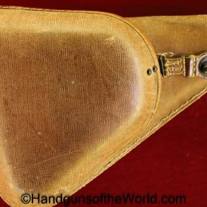 Nambu, Type 14, Holster, Late War, Rubberized canvas, Clam Shell, Original, Collectible, WWII, WW2, Japan, Japanese, Type, 14, Handgun, Pistol, Hand gun