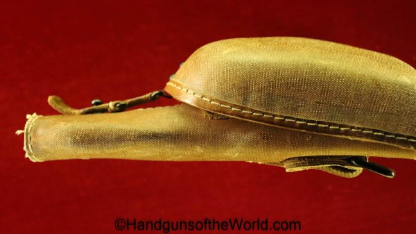 Nambu, Type 14, Holster, Late War, Rubberized canvas, Clam Shell, Original, Collectible, WWII, WW2, Japan, Japanese, Type, 14, Handgun, Pistol, Hand gun