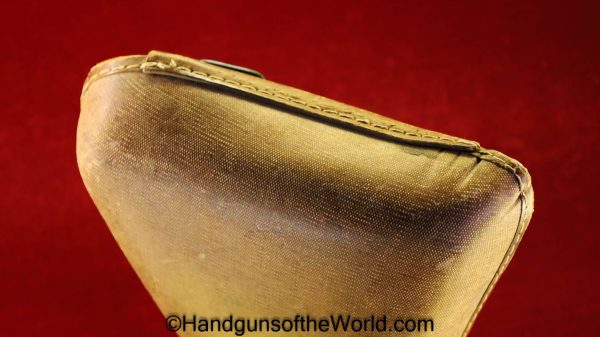 Nambu, Type 14, Holster, Late War, Rubberized canvas, Clam Shell, Original, Collectible, WWII, WW2, Japan, Japanese, Type, 14, Handgun, Pistol, Hand gun