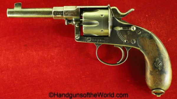 Reich Revolver, Model, 1883, 10.6mm, Erfurt, 1894, with Unit Markings, Unit Marked, German, Germany, WWI, WW1, Handgun, Revolver, Antique, Collectible