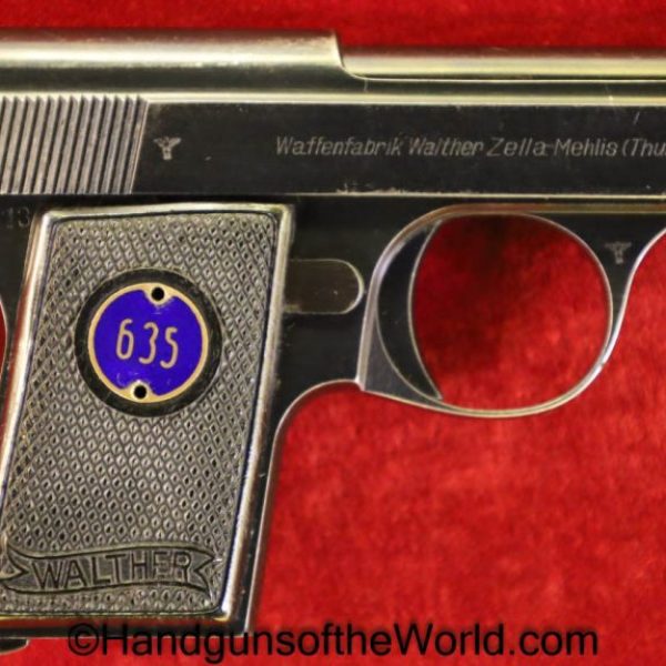 Walther, 9, Model, IX, Model 9, 6.35mm, German, Germany, Eagle N, Proofed, E/N, Handgun, Pistol, C&R, Collectible, VP, Vest Pocket, Late, Rare, Hand gun