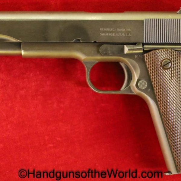 Colt, 1911A1, 1911, Remington Rand, .45acp, US, Army, 1943, WWII, WW2, Handgun, Pistol, C&R, Collectible, Remington, 45, .45, acp, auto, USA, American