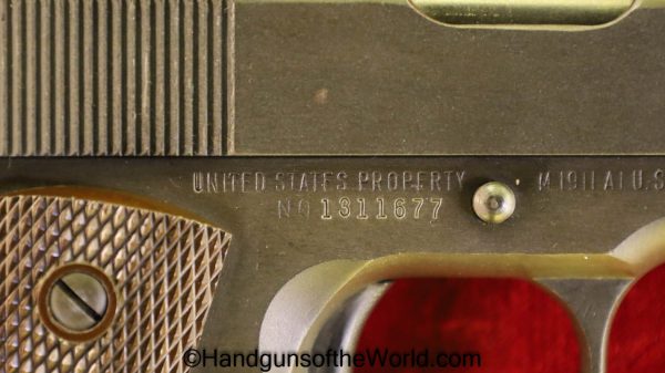 Colt, 1911A1, 1911, Remington Rand, .45acp, US, Army, 1943, WWII, WW2, Handgun, Pistol, C&R, Collectible, Remington, 45, .45, acp, auto, USA, American
