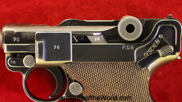 Luger, P08, P-08, P 08, P.08, Mauser, BYF41, 9mm, German, WWII, WW2, Germany, Handgun, Pistol, C&R, Collectible, 1941, 41, byf, byf 41, byf-41, E/655