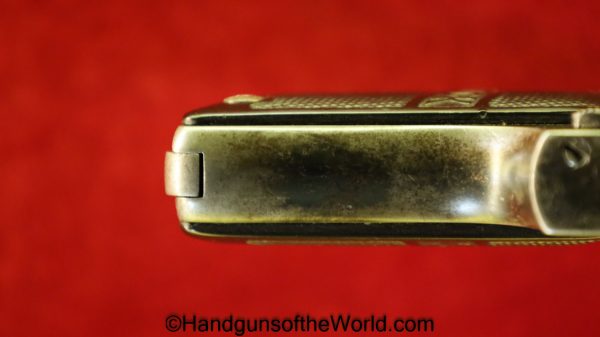 Franz Stock, Vest Pocket, 6.35mm, VP, Stock, Franz, 6.35, 25, .25, acp, auto, German, Germany, Handgun, Pistol, C&R, Collectible, Factory Nickel, Nickel