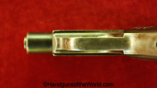 Franz Stock, Vest Pocket, 6.35mm, VP, Stock, Franz, 6.35, 25, .25, acp, auto, German, Germany, Handgun, Pistol, C&R, Collectible, Factory Nickel, Nickel