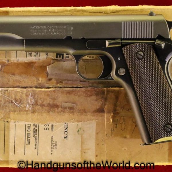 Colt 1911, .45acp, US Property Marked, RIA Reissue with Shipping Box