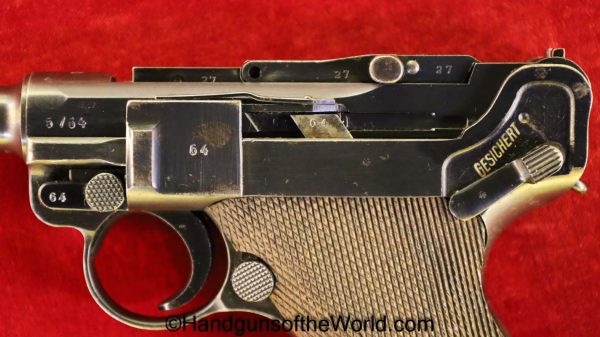 Luger, P.08, Mauser, 1942, Police, .22, Naval, Conversion, Navy, Kriegsmarine, P08, P 08, P-08, German, Germany, WWII, WW2, Handgun, Pistol, C&R, Collectible