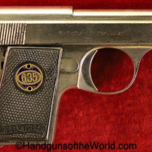 Walther, Model 9, 6.35mm, Factory Nickel, Nickel, German, Germany, Handgun, Pistol, C&R, Collectible, VP, Vest Pocket, 6.35, 25, .25, acp, auto, 9, Model