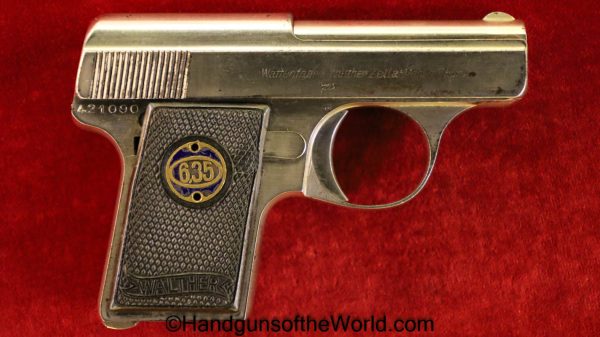 Walther, Model 9, 6.35mm, Factory Nickel, Nickel, German, Germany, Handgun, Pistol, C&R, Collectible, VP, Vest Pocket, 6.35, 25, .25, acp, auto, 9, Model