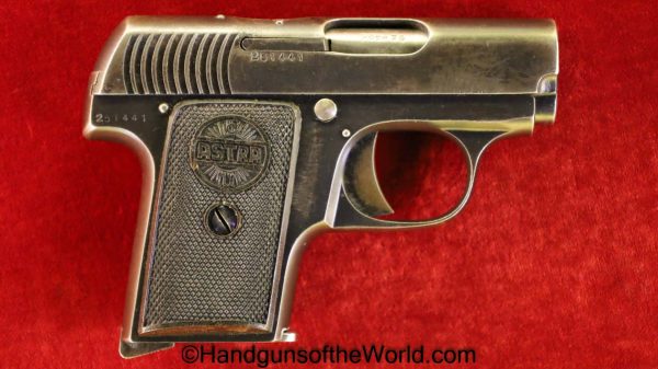 Astra, 200, 6.35mm, Early, 1st, Variation, First, Variant, 6.35, 25, .25, acp, auto, Spain, Spanish, Handgun, Pistol, C&R, Collectible, VP, Vest Pocket