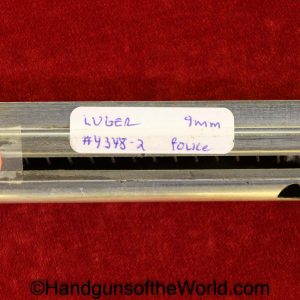 Luger, 9mm, #4348, Haenel Schmeisser, Magazine, Clip, Mag, Original, P08, P.08, P-08, P 08, German, Germany, 4348, Handgun, Pistol, Hand gun