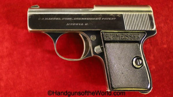 Haenel Schmeisser, Model 2, 6.35mm, Tiny, Vest Pocket, Pistol, Handgun, VP, Collectible, German, Germany, Model II, 6.35, 25, .25, acp, auto, Model, II, 2