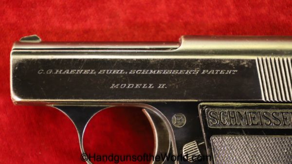 Haenel Schmeisser, Model 2, 6.35mm, Tiny, Vest Pocket, Pistol, Handgun, VP, Collectible, German, Germany, Model II, 6.35, 25, .25, acp, auto, Model, II, 2