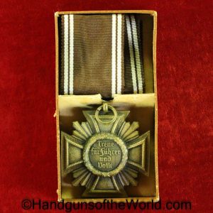 German, Germany, WWII, WW2, Third Reich, NSDAP, 10 Year, Long, Service, Award, Boxed, with Box, Original, Collectible, Medal, Party, with Ribbon