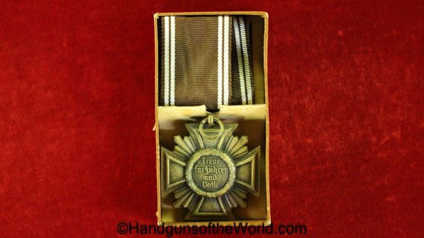 German, Germany, WWII, WW2, Third Reich, NSDAP, 10 Year, Long, Service, Award, Boxed, with Box, Original, Collectible, Medal, Party, with Ribbon