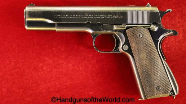 Colt, Government Model, .45acp, Argentine, Navy, Naval, Argentina, Marina, 1911, Handgun, Pistol, C&R, Collectible, 45, .45, acp, auto, Lettered, with Letter