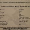 Colt, Government Model, .45acp, Argentine, Navy, Naval, Argentina, Marina, 1911, Handgun, Pistol, C&R, Collectible, 45, .45, acp, auto, Lettered, with Letter