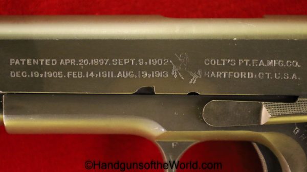 Colt, 1911A1, .45acp, US, Army, 1943, Outstanding, Handgun, Pistol, C&R, Collectibles, 1911, 45, .45, acp, auto, WWII, WW2, Hand gun, USA, American, America