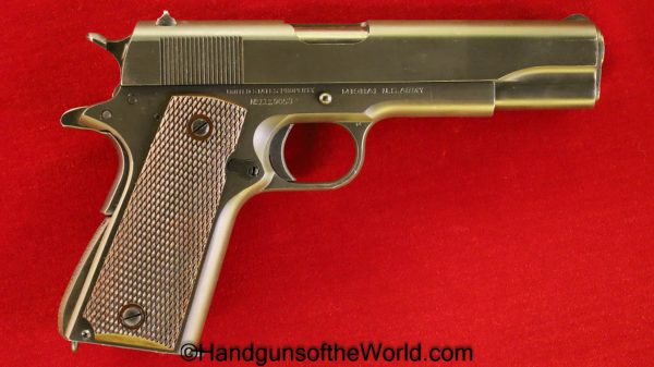 Colt, 1911A1, .45acp, US, Army, 1943, Outstanding, Handgun, Pistol, C&R, Collectibles, 1911, 45, .45, acp, auto, WWII, WW2, Hand gun, USA, American, America