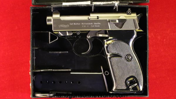 Walther, P-38K, 9mm, Snub Nose, with Case, Cased, P38K, P 38K, P.38K, Handgun, Pistol, 1980, Collectible, Hand gun, West German, German, West Germany