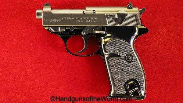 Walther, P-38K, 9mm, Snub Nose, with Case, Cased, P38K, P 38K, P.38K, Handgun, Pistol, 1980, Collectible, Hand gun, West German, German, West Germany