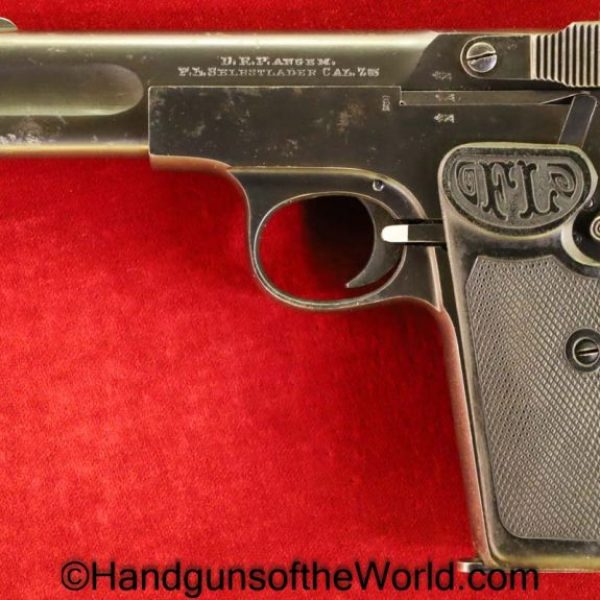 Langenhan, Army Model, 7.65mm, 1st, Variation, German, WWI, WW1, Germany, Handgun, Pistol, C&R, Collectible, Army, Model, First, Variant, .32, 32, acp, auto