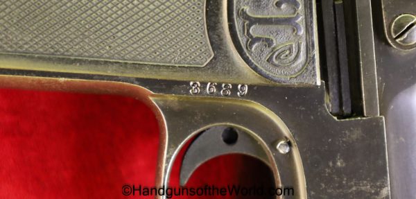 Langenhan, Army Model, 7.65mm, 1st, Variation, German, WWI, WW1, Germany, Handgun, Pistol, C&R, Collectible, Army, Model, First, Variant, .32, 32, acp, auto