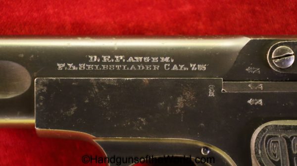 Langenhan, Army Model, 7.65mm, 1st, Variation, German, WWI, WW1, Germany, Handgun, Pistol, C&R, Collectible, Army, Model, First, Variant, .32, 32, acp, auto