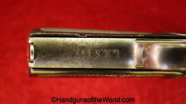 Langenhan, Army Model, 7.65mm, Unit Marked, Army, Model, German, Germany, WWI, WW1, Handgun, Pistol, C&R, Collectible, Pocket, 7.65, 32, .32, acp, auto