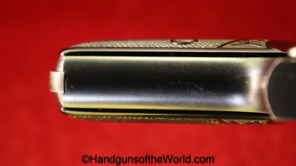 Franz Stock, Stock, Franz, Pocket, 7.65mm, Late, Type II, German, Eagle N, Proofs, Proofed, E/N, Germany, WWII, WW2, Handgun, Pistol, C&R, Collectible, .32