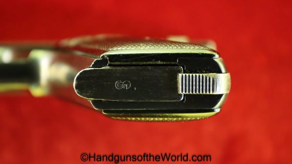 Franz Stock, Stock, Franz, Pocket, 7.65mm, Late, Type II, German, Eagle N, Proofs, Proofed, E/N, Germany, WWII, WW2, Handgun, Pistol, C&R, Collectible, .32