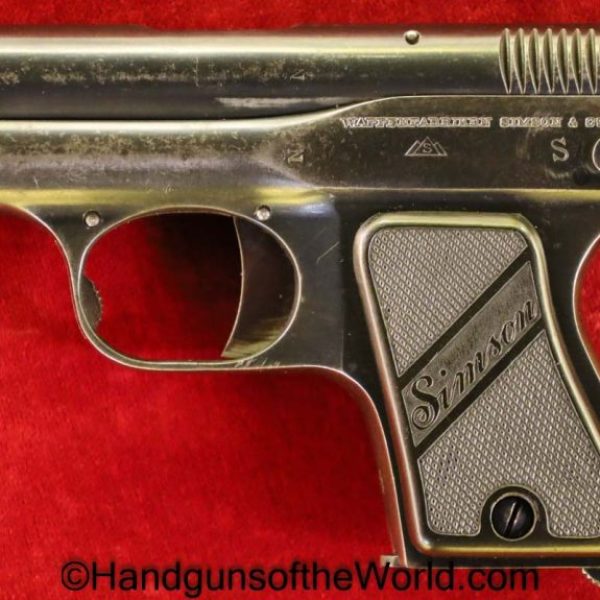 Simson, Model, 1922, 6.35mm, Low Number, Early, German, Germany, Handgun, Pistol, C&R, Collectible, VP, Vest Pocket, 6.35, 25, .25, acp, auto, Hand gun