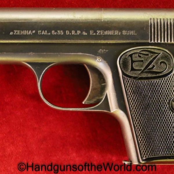 Zehner, Zehna, 6.35mm, Germany, German, Handgun, Pistol, C&R, Collectible, VP, Vest Pocket, 6.35, 25, .25, acp, auto, Hand gun, 1920s, Pre-War, Pre War